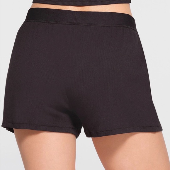 SKIMS Black Ribbed Boxers - Picture 2 of 2